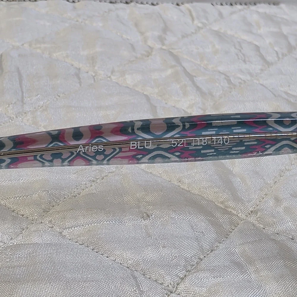 ProEyes Aries Progressive Multifocal Reading Glasses Cat Eye Blue Aztec Frame